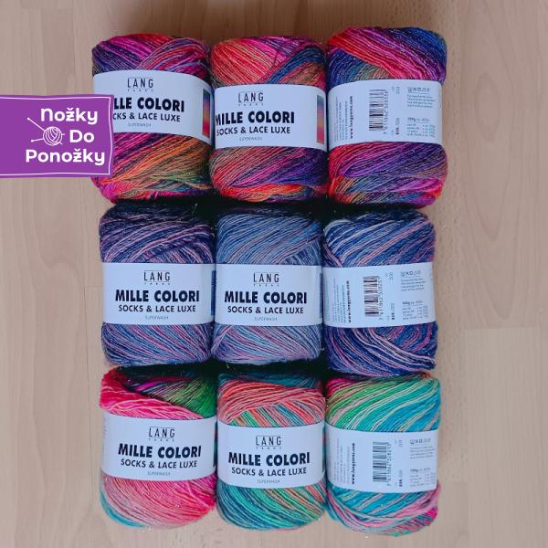 Lang Yarns Mille Colori Socks & Lace Luxe 200, 202, 206