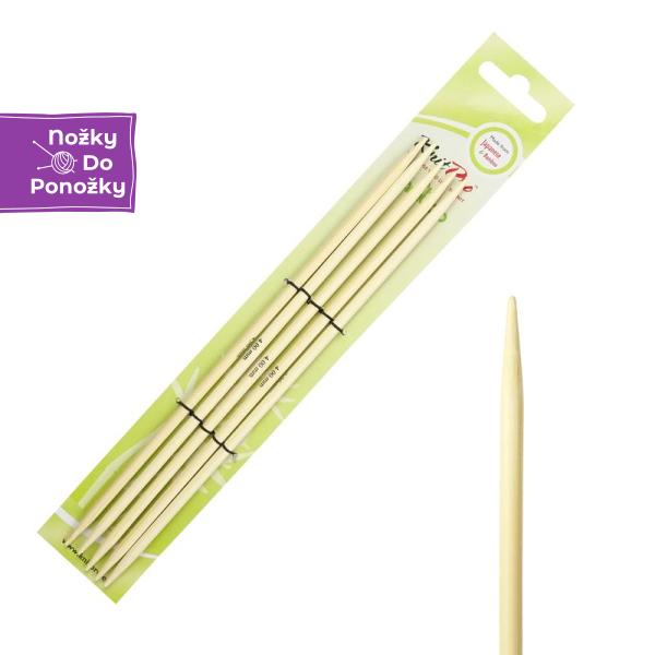 Jehlice ponožkové KnitPro Bamboo č. 4 délka 20