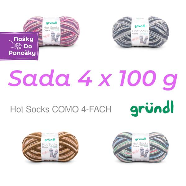 Grundl Hot Socks Como 4-fach sada 4 x 100 g