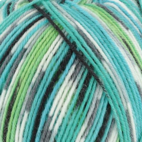 Lang Yarns Super Soxx Color 4-fach 0387 Turquoise